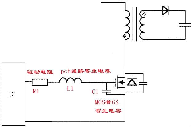 MOS管,GS波形振蕩