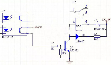 繼電器,晶體管,驅動(dòng)電路